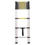 [US Warehouse] 10.5ft Household Multifunctional Aluminum Alloy Single-sided Foldable Telescopic Ladder 11-step Unloading Ladder